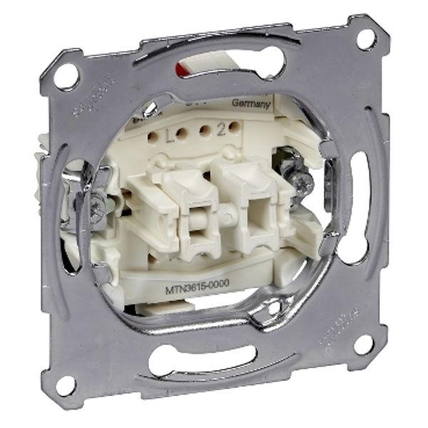 Two-circuit switch insert 1 pole, flush-mounted, 16 AX, AC 250 V, screwl. term. image 2