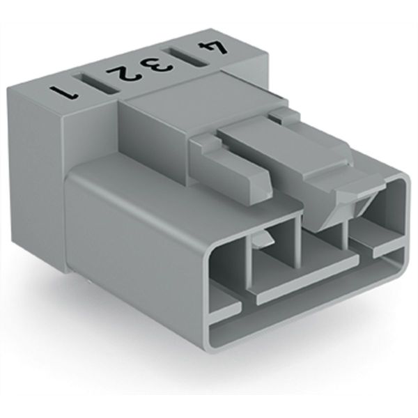 Plug for PCBs angled 4-pole gray image 2