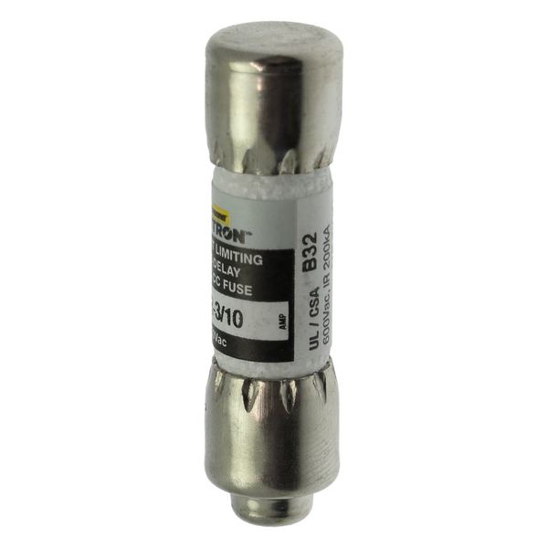 Fuse-link, LV, 0.3 A, AC 600 V, 10 x 38 mm, 13⁄32 x 1-1⁄2 inch, CC, UL, time-delay, rejection-type image 7