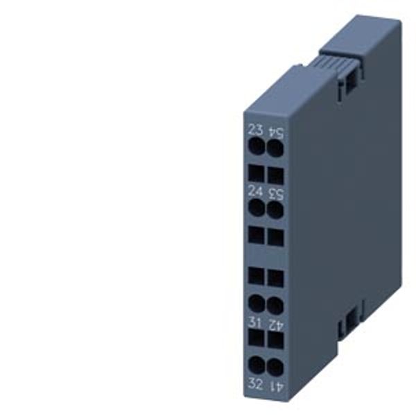 Solid-state compatible auxiliary switch lateral, current paths: 1 NO, 1 NC image 1