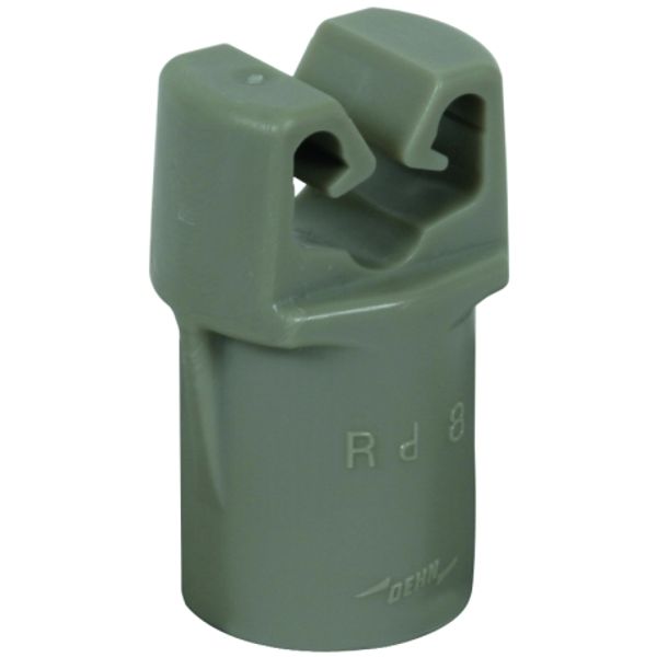 DEHNiso-DLH conductor holder f. Rd 8mm with bushing D 10mm PE image 1