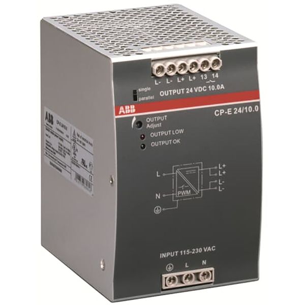 CP-E 24/10.0 Power supply In:115/230VAC Out: 24VDC/10A image 1