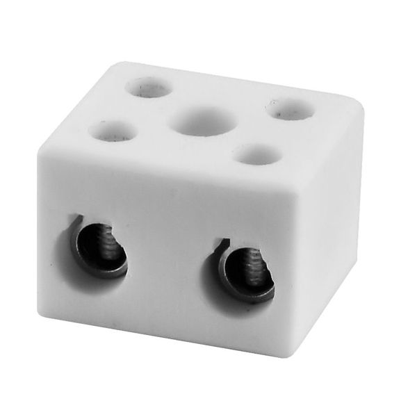 Porcelain terminal block CPO-30A-2P white image 1