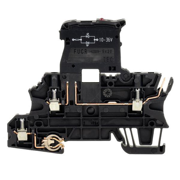 Fuse terminal, 2 screw connections - 1 plug-in connection, Fuse isolat image 1