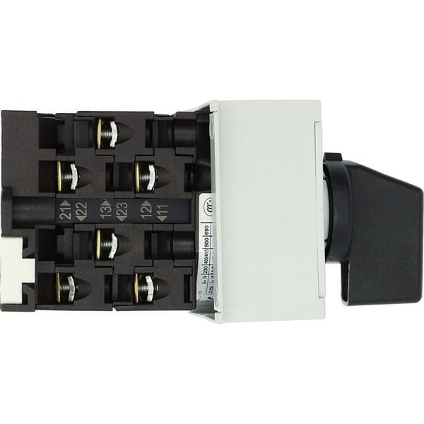 Step switches, T0, 20 A, service distribution board mounting, 3 contact unit(s), Contacts: 6, 45 °, maintained, With 0 (Off) position, 0-3, Design num image 10