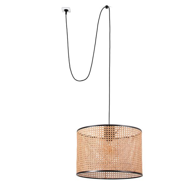 MAMBO PENDANT LAMP WITH PLUG E27 ø450*200*ø450 RAT image 1