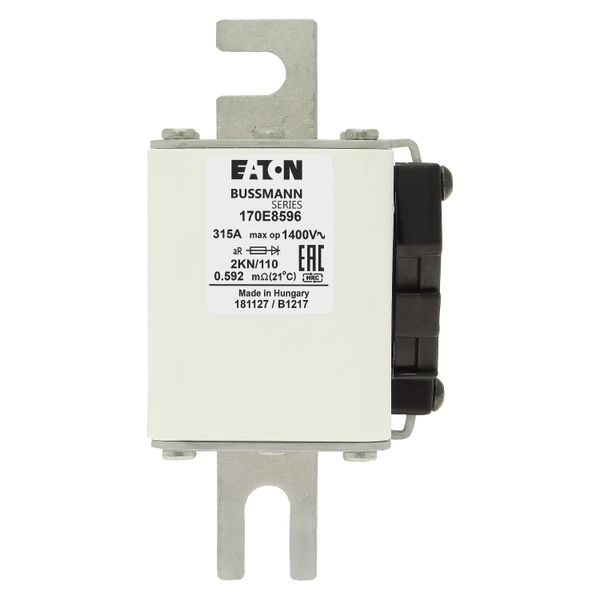 Fuse-link, high speed, 315 A, AC 1400 V, DIN 2, aR, DIN, with indicator image 16