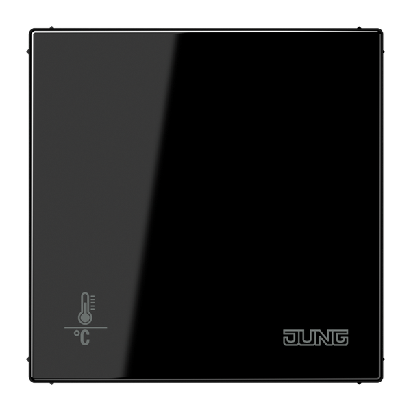 Thermostat KNX Room autostart, black image 1