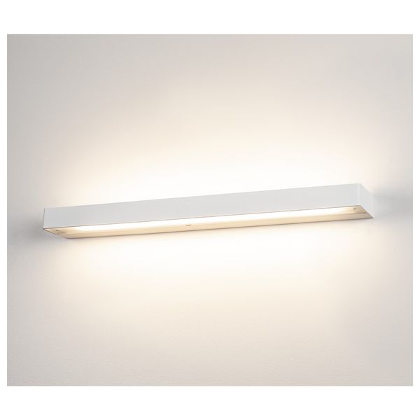 SEDO 21 LED wall light, square matt white, frosted glass image 3