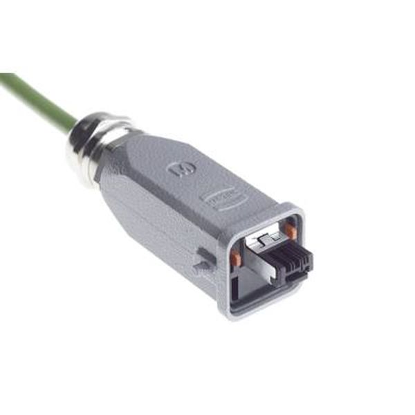 Han3A RJ45 Cat5 plug 4p IDC, AWG 26 image 1