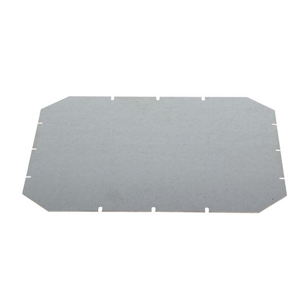 Mounting plate 315x265x1.5 mm, galvanized sheet steel image 1