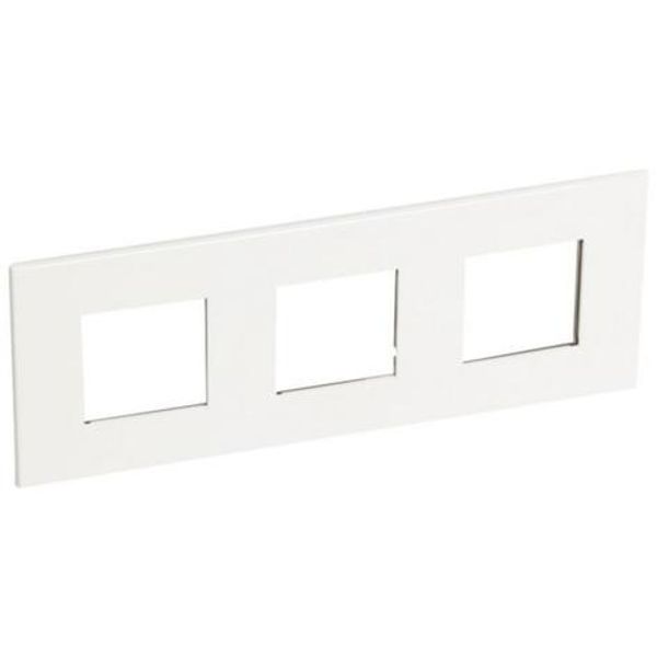 Arteor™ - Plate - French/German std - square - 3 x 2 modules - White image 1