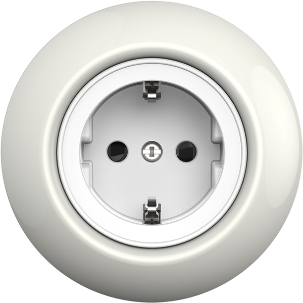 Renova - single socket outlet - 2P + E - 16 A - 250 V - white BP image 4