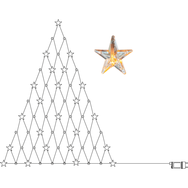 Net Light Star Curtain image 1