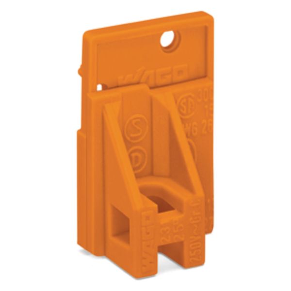 End plate snap-fit type 1.5 mm thick orange image 2