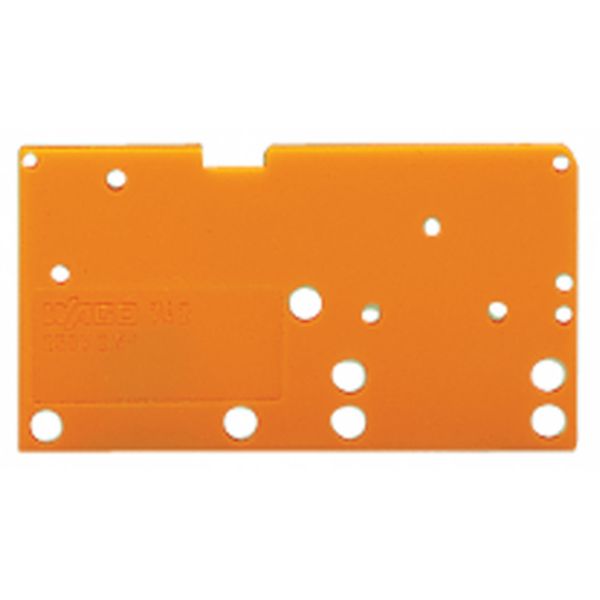 End plate snap-fit type 1.5 mm thick orange image 3