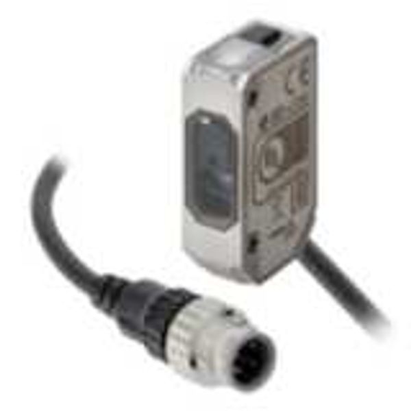 Photoelectric sensor, rectangular housing, stainless steel, infrared l image 1