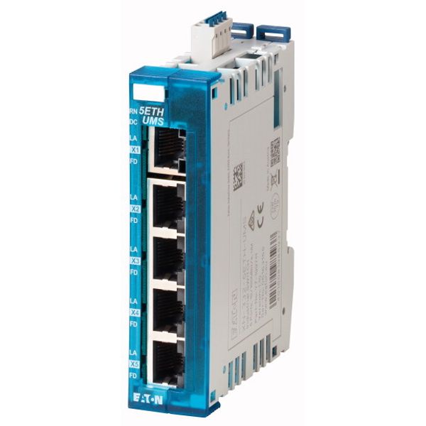 Stand alone Switch as slice module in the I/O system XN300, 24 V DC power supply, 5xEthernet 10/100Mbit/s image 3