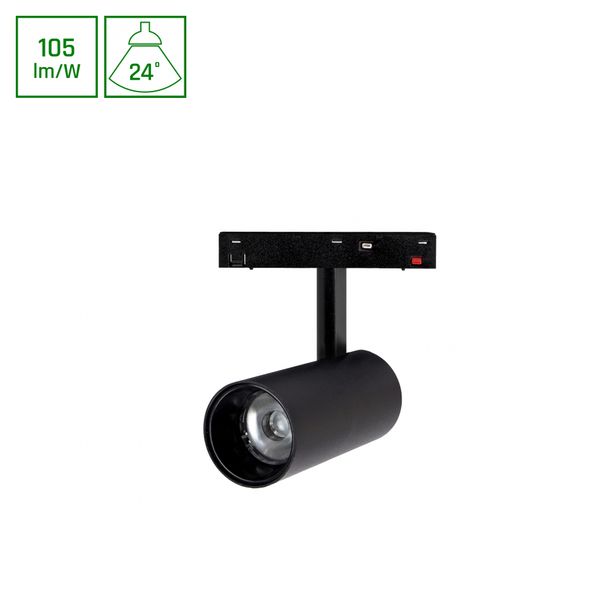 SYSTEM SHIFT BASIC - SPOT M LUMINAIRE  DIRECTIONAL 50X110X170MM 12W 2700K BLACK image 1