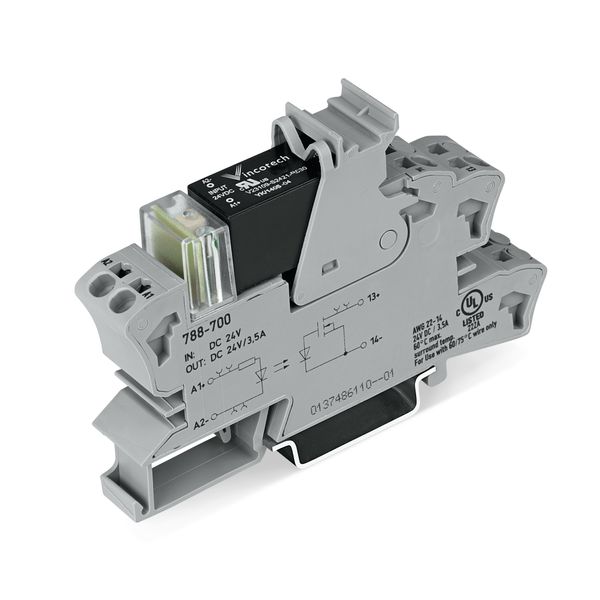 788-730 Solid-state relay module; Nominal input voltage: 24 VDC; Output voltage range: 12 … 275 VAC image 1