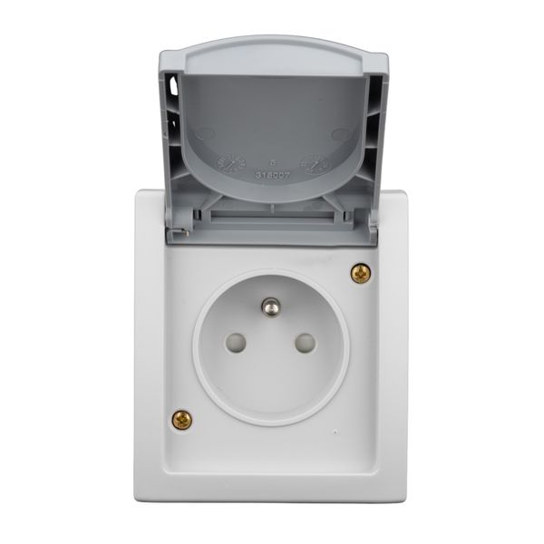 Pin socket outlet with safety shutter, VISIO IP54 image 2