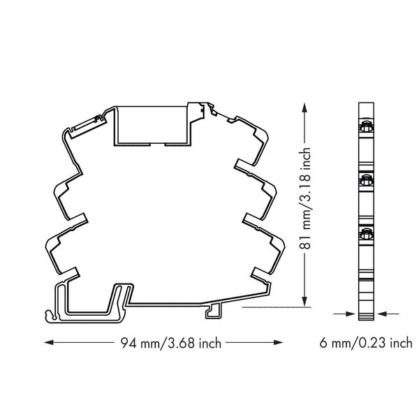 857-358/006-000 Relay module; Nominal input voltage: 230 VAC; 1 changeover contact image 4