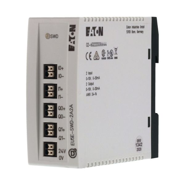 SWD I/O module, 2 analog inputs, 2 analog outputs, parameterizable 0-10V/0-20mA image 8