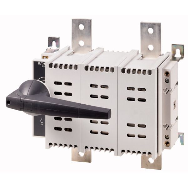 DC switch disconnector, 1000 A, 2 pole, 1 N/O, 1 N/C, with grey knob, service distribution board mounting image 2