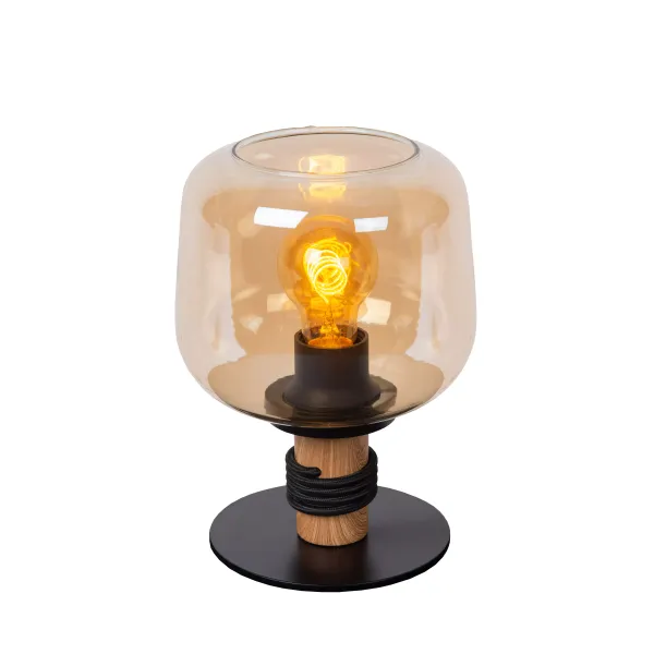 ILONA Table lamp-Amber-Ø18-1xE27-40W-Glass image 1