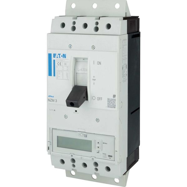 NZM3 PXR25 circuit breaker - integrated energy measurement class 1, 630A, 3p, plug-in technology image 12