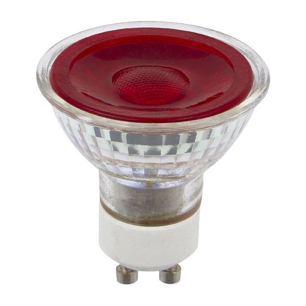 LED GU10 MR16 Glass 50x54 230V 5W 38° AC Red Dim image 2