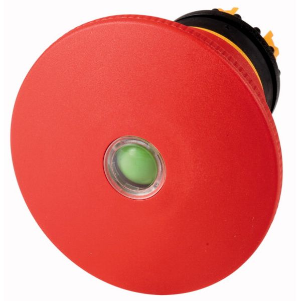 Emergency stop/emergency switching off pushbutton, RMQ-Titan, Palm-tree shape, 60 mm, Non-illuminated, Pull-to-release function, Red, yellow, with mec image 1