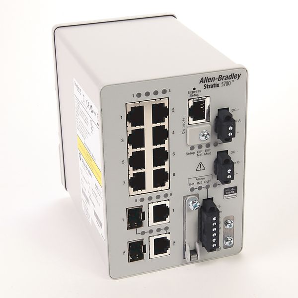 Switch, Ethernet, 8 Fast Ethernet Ports, 2 Fast Combo Ports image 1