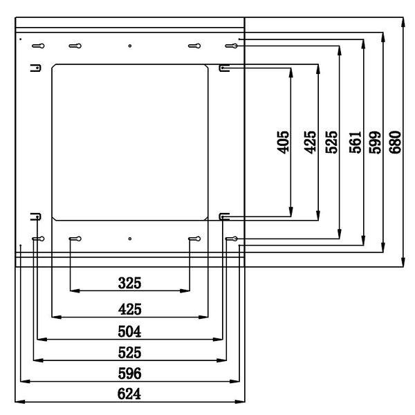 Surface mounting frame for LED Panel LANO 3 625x625mm, white image 3