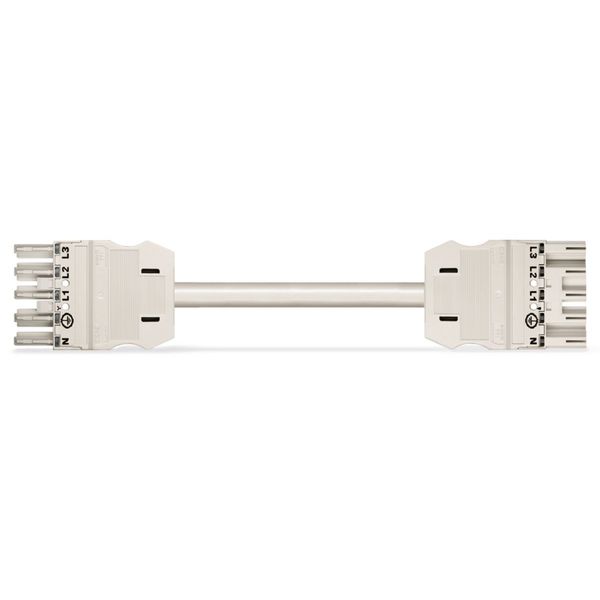 pre-assembled connecting cable;Eca;Plug/open-ended;white image 2