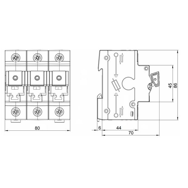 TYTAN II, D02 Fuse switch disconnector, 3-pole, complete 50A image 3