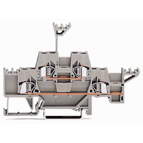 Double-deck terminal block Through/through terminal block with additio image 1