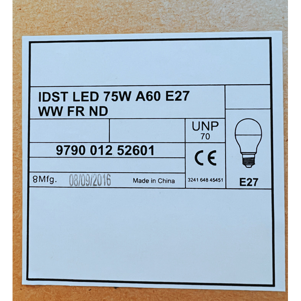 LED E27 8.5W A60 2700K 1055lm FR (without packaging) image 3
