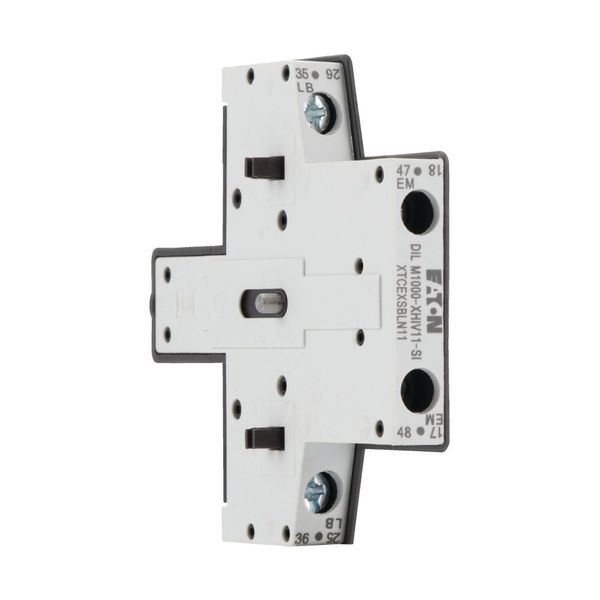 Auxiliary contact module, 2 pole, Ith= 10 A, 1 N/OE, 1 NCL, Side mounted, Screw terminals, DILM40 - DILM225A image 14