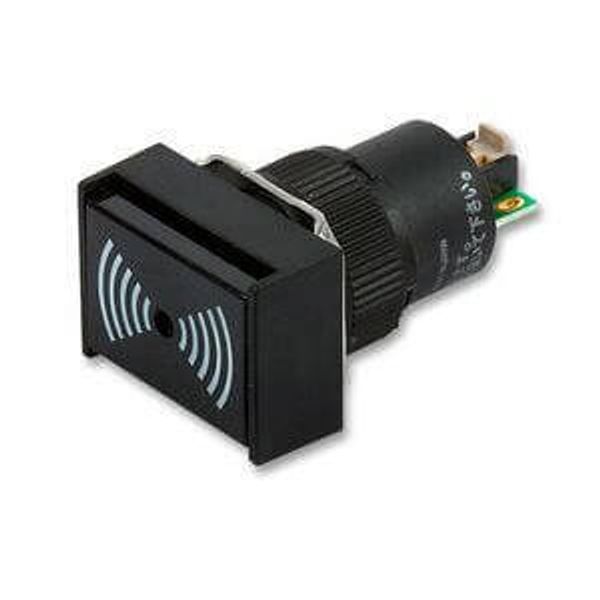 Panel mount buzzer, intermittent/continuous sound, 12-24 VAC/DC supply image 1