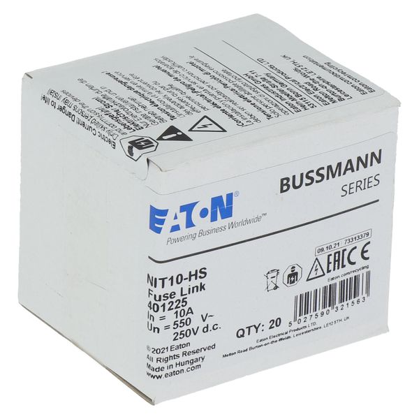 NIT10-HS 10AMP 550V AC BS88 gG FUSE image 24