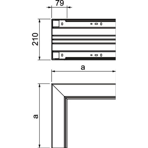 WDK I80210GR Internal corner  329x210x80 image 2