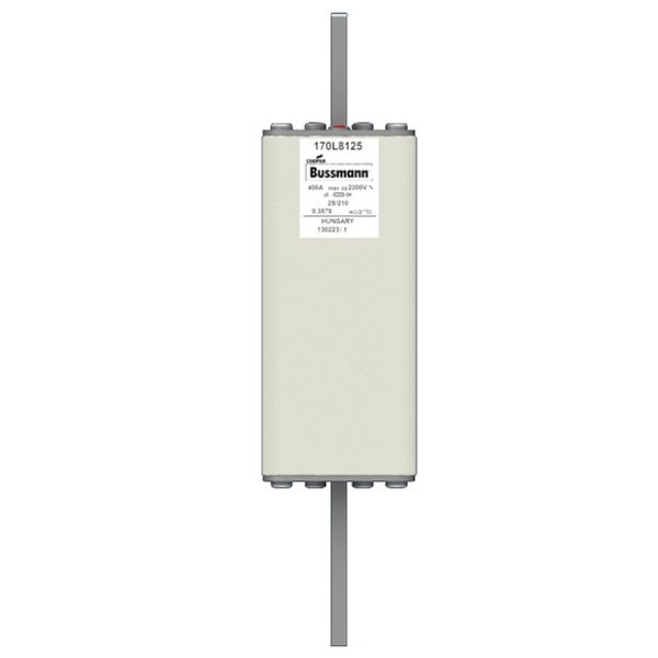 Fuse-link, high speed, 400 A, AC 2000 V, Size 2, 61 x 61 x 247 mm, aR, IEC, single indicator image 1