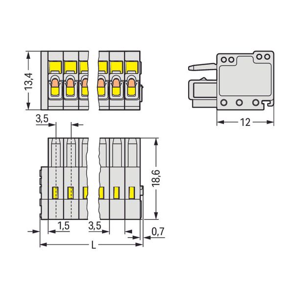 1-conductor female plug;100% protected against mismating;1.5 mm²;light image 2