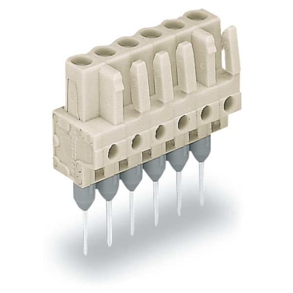 Female connector for rail-mount terminal blocks 0.6 x 1 mm pins straig image 6