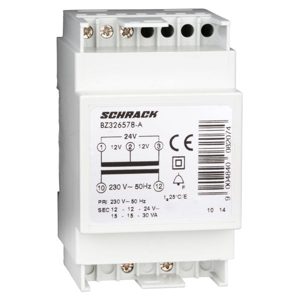 Bell Transformer 30VA/12-12-24V image 1