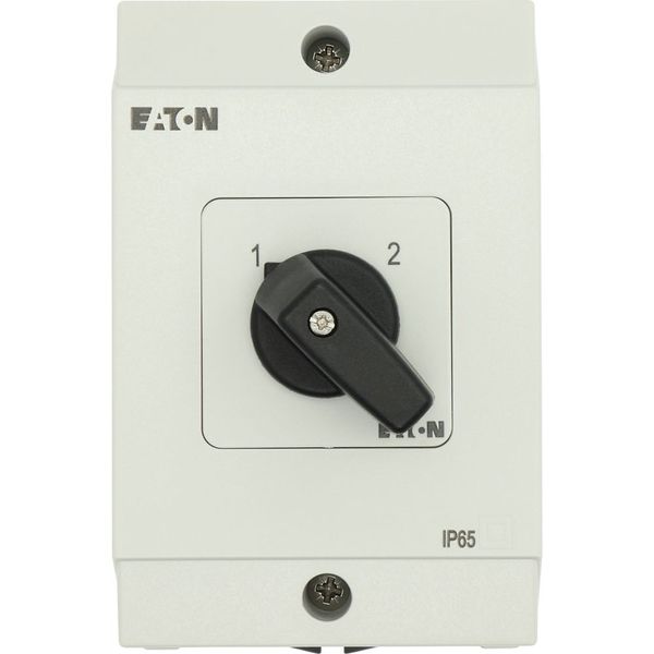Multi-speed switches, T0, 20 A, surface mounting, 4 contact unit(s), Contacts: 8, 90 °, maintained, Without 0 (Off) position, 1-2, Design number 11 image 54