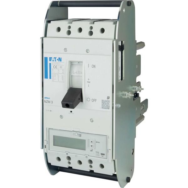 NZM3 PXR25 circuit breaker - integrated energy measurement class 1, 630A, 3p, withdrawable unit image 9