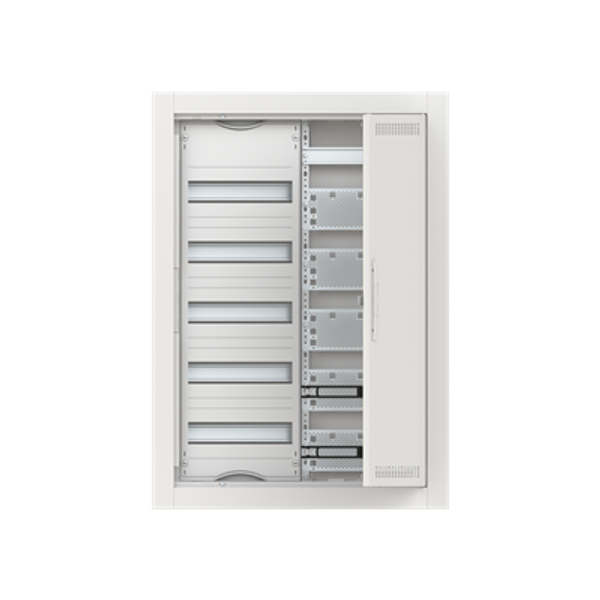 CU25VML ComfortLine Compact distribution board, Flush mounting, 60 SU, Isolated (Class II), IP30, Rows: 5, 864 mm x 615 mm x 125 mm image 1