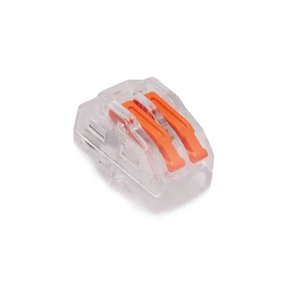 Quick disconnect terminal block ZU-402 transparent/orange image 1